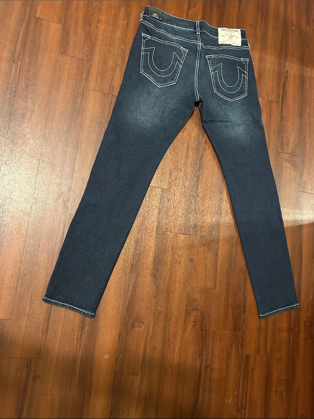🆕 NWT True Religion Rocco Relaxed Skinny Jeans Men’s 30x32 Dark Wash Horseshoe